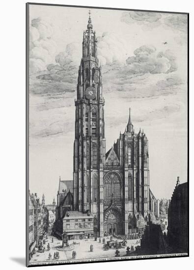 Wenceslas Hollar (Antwerp, Cathedral of Notre-Dame) Art Poster Print-null-Mounted Poster