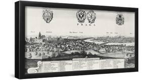 Wenceslas Hollar (Prague, the 'big' look at Prague) Art Poster Print-null-Framed Poster