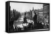 Wenceslas Square and Statue of St Wenceslas, Prague, Czechoslovakia, C1930S-D Heathcote-Framed Stretched Canvas