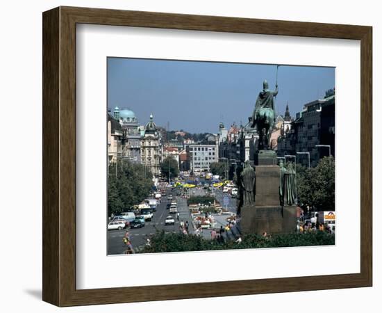 Wenceslas Square, Prague, Czech Republic-Peter Thompson-Framed Photographic Print