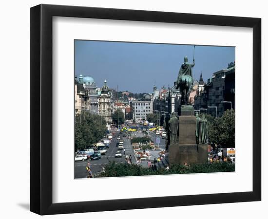 Wenceslas Square, Prague, Czech Republic-Peter Thompson-Framed Photographic Print