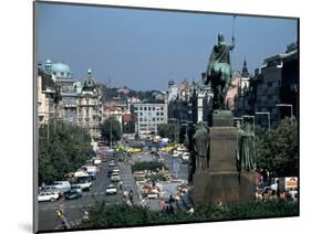 Wenceslas Square, Prague, Czech Republic-Peter Thompson-Mounted Photographic Print