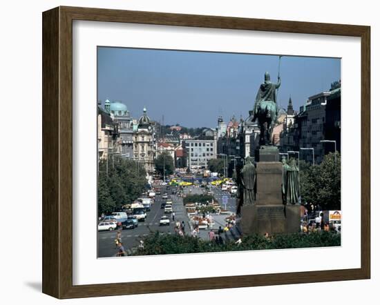 Wenceslas Square, Prague, Czech Republic-Peter Thompson-Framed Photographic Print