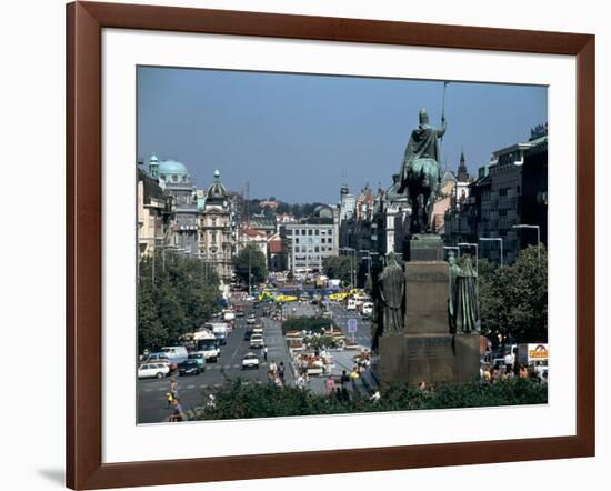 Wenceslas Square, Prague, Czech Republic-Peter Thompson-Framed Photographic Print