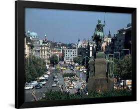 Wenceslas Square, Prague, Czech Republic-Peter Thompson-Framed Photographic Print