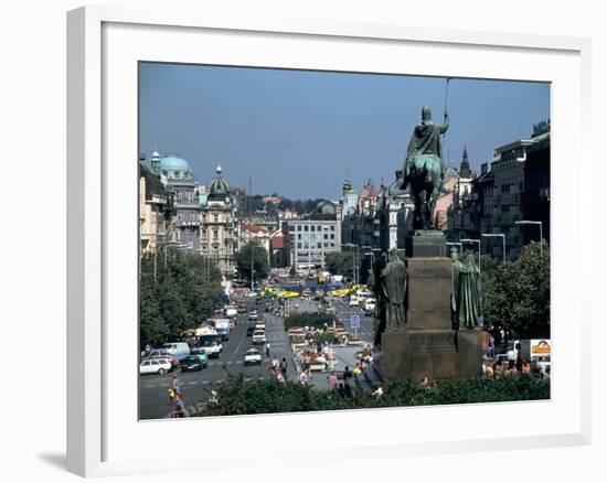 Wenceslas Square, Prague, Czech Republic-Peter Thompson-Framed Photographic Print