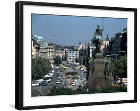 Wenceslas Square, Prague, Czech Republic-Peter Thompson-Framed Photographic Print