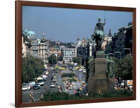 Wenceslas Square, Prague, Czech Republic-Peter Thompson-Framed Photographic Print