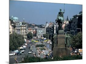 Wenceslas Square, Prague, Czech Republic-Peter Thompson-Mounted Photographic Print