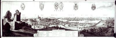 'The Prospect of the Towne of Glastonbury', late 17th century-Wenceslaus Hollar-Giclee Print