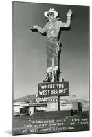 Wendover Will, Giant Cowboy-null-Mounted Art Print