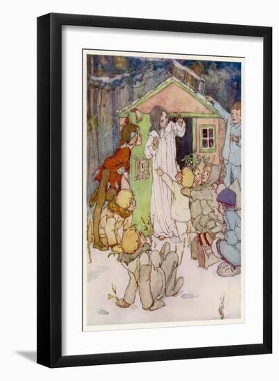 Wendy and Her Wendy House-Alice B. Woodward-Framed Photographic Print