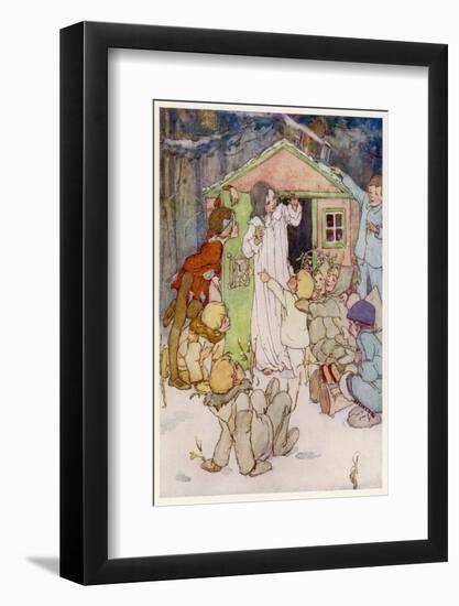 Wendy and Her Wendy House-Alice B. Woodward-Framed Photographic Print