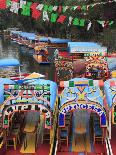 Brightly Painted Boats, Xochimilco, Trajinera, Floating Gardens, Canals, UNESCO World Heritage Site-Wendy Connett-Photographic Print