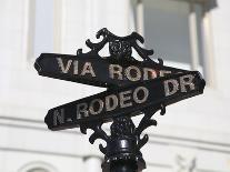 Street Sign, Rodeo Drive, Beverly Hills, Los Angeles, California, Usa-Wendy Connett-Photographic Print