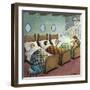 Wendy, Michael and John Sleeping, Illustration from 'Peter Pan' by J.M. Barrie-Nadir Quinto-Framed Giclee Print