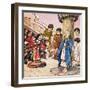 Wendy Tied to the Mast, Illustration from 'Peter Pan' by J.M. Barrie-Nadir Quinto-Framed Giclee Print