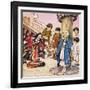 Wendy Tied to the Mast, Illustration from 'Peter Pan' by J.M. Barrie-Nadir Quinto-Framed Giclee Print