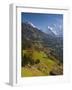 Wengen and Lauterbrunnen Valley, Berner Oberland, Switzerland-Doug Pearson-Framed Photographic Print