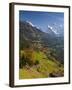 Wengen and Lauterbrunnen Valley, Berner Oberland, Switzerland-Doug Pearson-Framed Photographic Print