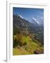 Wengen and Lauterbrunnen Valley, Berner Oberland, Switzerland-Doug Pearson-Framed Photographic Print