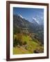 Wengen and Lauterbrunnen Valley, Berner Oberland, Switzerland-Doug Pearson-Framed Photographic Print