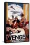 Wengen, Switzerland - The Downhill Club Promotional Poster-Lantern Press-Framed Stretched Canvas