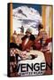 Wengen, Switzerland - The Downhill Club Promotional Poster-Lantern Press-Framed Stretched Canvas