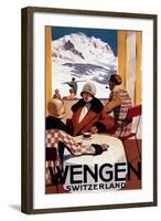 Wengen, Switzerland - The Downhill Club Promotional Poster-Lantern Press-Framed Art Print