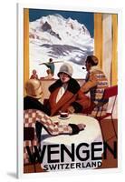 Wengen, Switzerland - The Downhill Club Promotional Poster-Lantern Press-Framed Art Print