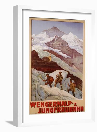 Wengernalp & Jungfraubahn, circa 1900-Anton Reckziegel-Framed Giclee Print