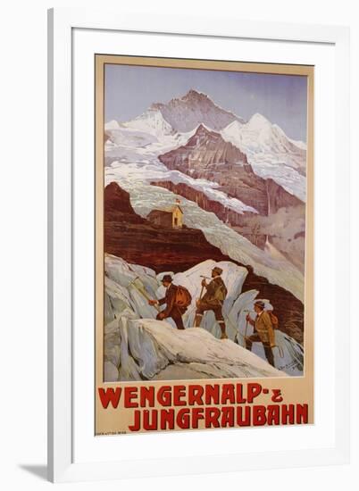 Wengernalp & Jungfraubahn, circa 1900-Anton Reckziegel-Framed Premium Giclee Print