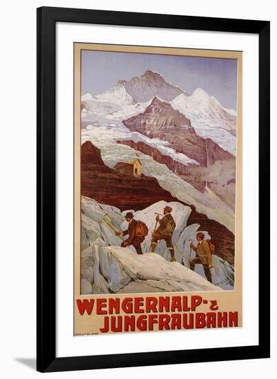 Wengernalp & Jungfraubahn, circa 1900-Anton Reckziegel-Framed Premium Giclee Print