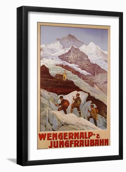 Wengernalp & Jungfraubahn, circa 1900-Anton Reckziegel-Framed Premium Giclee Print