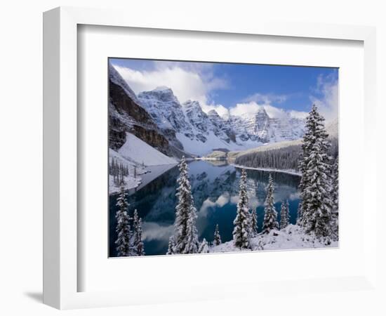 Wenkchemna Peaks and Moraine Lake, Banff National Park, Alberta, Canada-Gavin Hellier-Framed Photographic Print