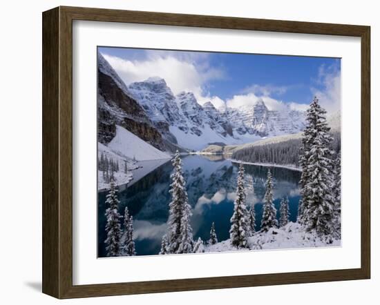 Wenkchemna Peaks and Moraine Lake, Banff National Park, Alberta, Canada-Gavin Hellier-Framed Photographic Print