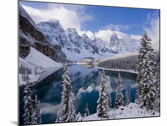 Wenkchemna Peaks and Moraine Lake, Banff National Park, Alberta, Canada-Gavin Hellier-Mounted Photographic Print