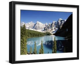 Wenkchemna Peaks and Moraine Lake, Banff NP, Alberta, Canada-Adam Jones-Framed Premium Photographic Print