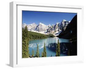 Wenkchemna Peaks and Moraine Lake, Banff NP, Alberta, Canada-Adam Jones-Framed Premium Photographic Print