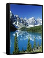 Wenkchemna Peaks and Moraine Lake, Banff NP, Alberta, Canada-Adam Jones-Framed Stretched Canvas