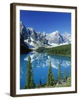 Wenkchemna Peaks and Moraine Lake, Banff NP, Alberta, Canada-Adam Jones-Framed Premium Photographic Print