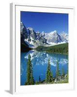 Wenkchemna Peaks and Moraine Lake, Banff NP, Alberta, Canada-Adam Jones-Framed Premium Photographic Print