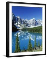 Wenkchemna Peaks and Moraine Lake, Banff NP, Alberta, Canada-Adam Jones-Framed Premium Photographic Print