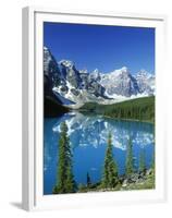 Wenkchemna Peaks and Moraine Lake, Banff NP, Alberta, Canada-Adam Jones-Framed Premium Photographic Print