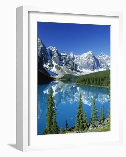 Wenkchemna Peaks and Moraine Lake, Banff NP, Alberta, Canada-Adam Jones-Framed Photographic Print