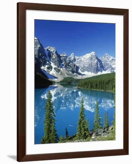 Wenkchemna Peaks and Moraine Lake, Banff NP, Alberta, Canada-Adam Jones-Framed Photographic Print