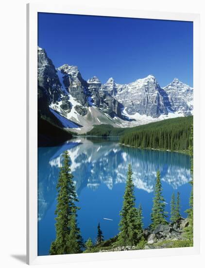 Wenkchemna Peaks and Moraine Lake, Banff NP, Alberta, Canada-Adam Jones-Framed Photographic Print