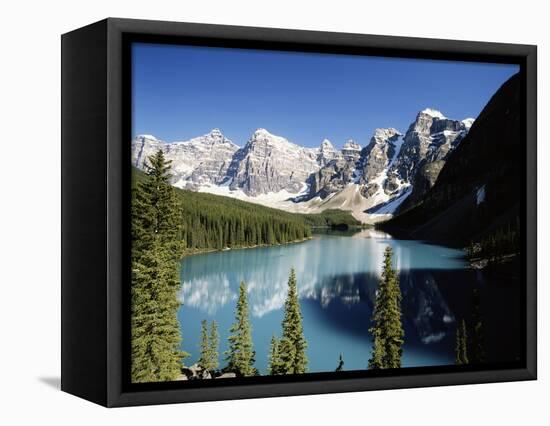 Wenkchemna Peaks and Moraine Lake, Banff NP, Alberta, Canada-Adam Jones-Framed Stretched Canvas