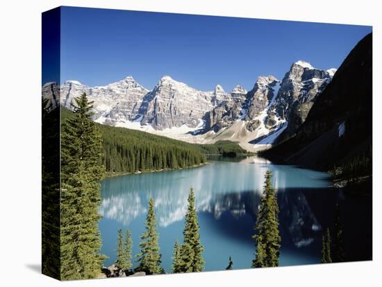 Wenkchemna Peaks and Moraine Lake, Banff NP, Alberta, Canada-Adam Jones-Stretched Canvas