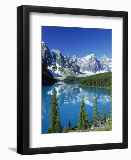 Wenkchemna Peaks and Moraine Lake, Banff NP, Alberta, Canada-Adam Jones-Framed Premium Photographic Print